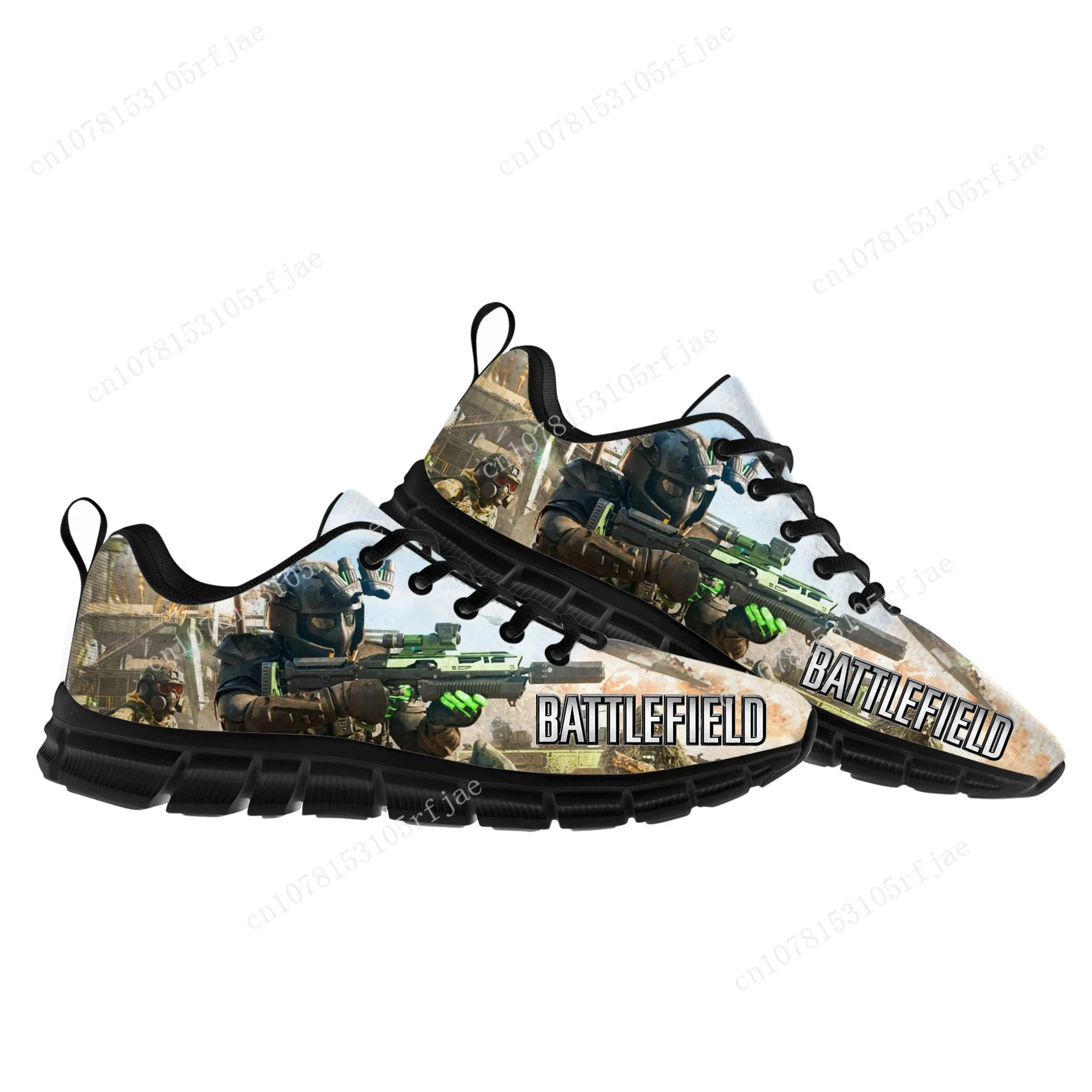 

Battlefield Sports Shoes Hot Cartoon Game Mens Womens Teenager Adult Children Sneakers High Quality Sneaker Custom Built Shoes