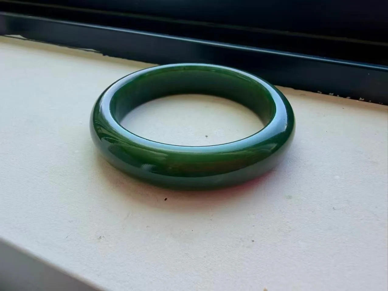 Hetian jade Nephrite Bangle 54-64mm green Type A Burmese Jade