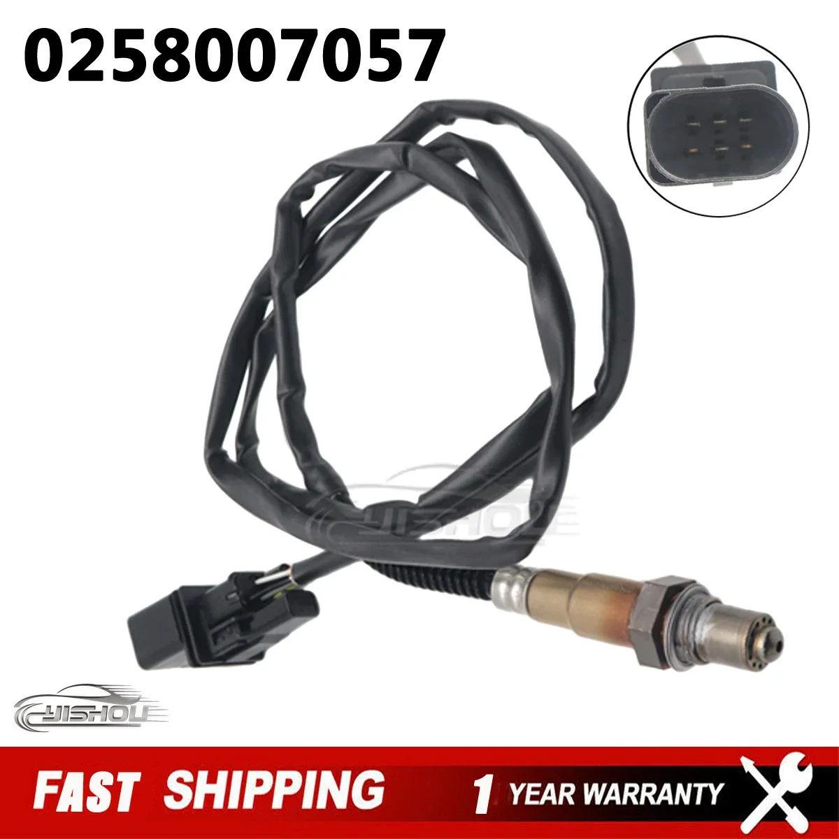 0258007057 Upstream Air Fuel Ratio Lambda O2 Oxygen Sensor for AUDI TT Volkswagen Je Tta Golf Beetle LSU4.2 1.8L 99-05