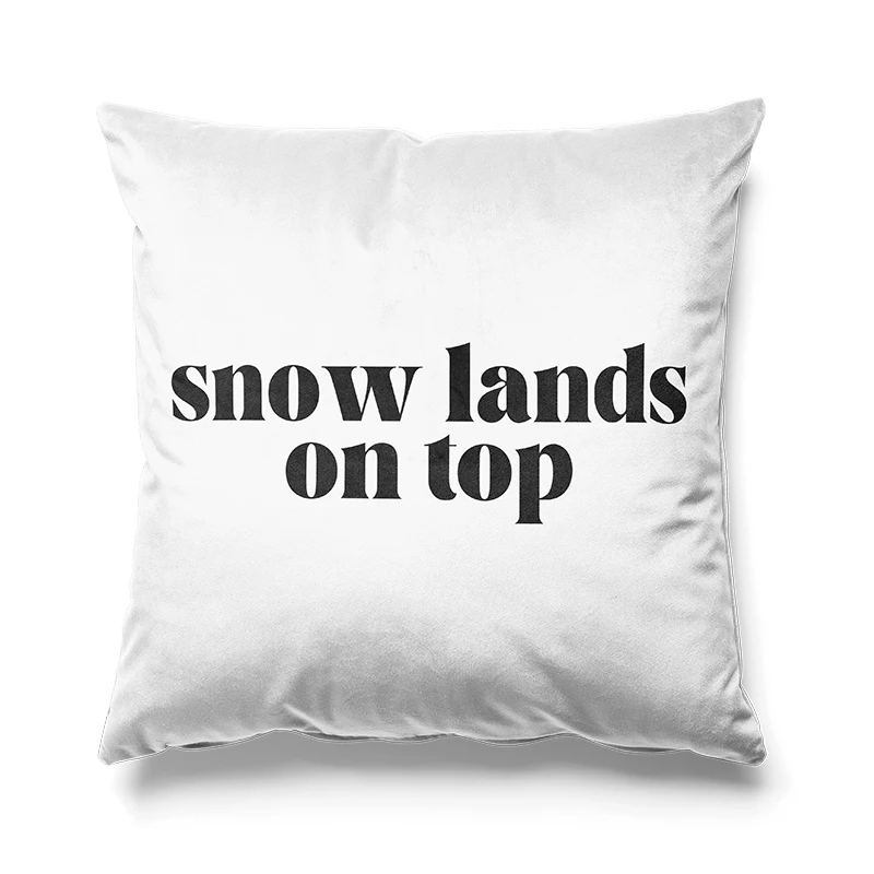 Aertemisi 18'' x 18''  Snow Lands on Top Square Throw Pillow Cushion Covers Cases  Pillowcases for Sofa 45cm x 45cm