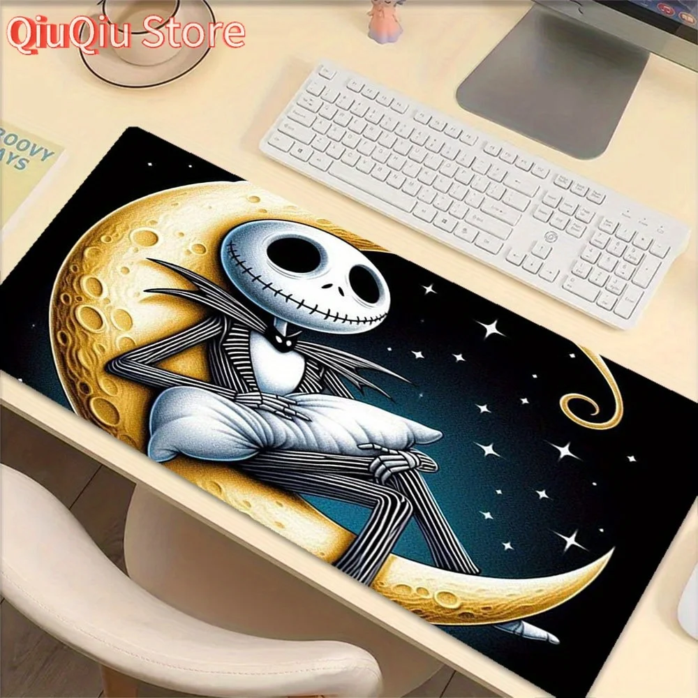 

1 шт. коврик для мыши Jack Skellington с ярким дизайном в виде всплеска, нескользящая резиновая основа, многофункциональный офисный и домашний декор, Perfec