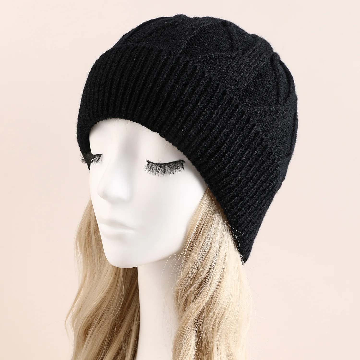 Fashion Cool Women Men Autumn Winter Warm Beanie Hat Lady Solid Color Female Male Knitted Hat Cap For Women Men