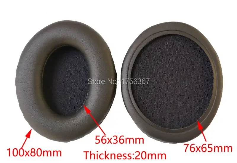 100x80mm Ear pads  earmuffs replacement for BAUHN Professional noise prevention/Pilot/aircraft headphones(earcaps/Cushion)