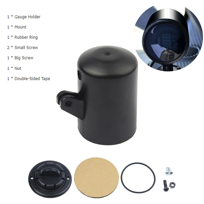

1pcs Car Single Gauge Meter Cup Pod Holder Mount Bracket Boost 2inch 52mm Plastic Durable For Universal Auto Gauges Trim Parts