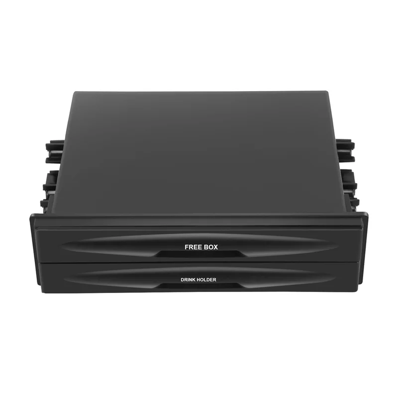 

Стабильный автомобильный одиночный карман для радиоприемника Din, универсальный карманный держатель для чашки для компакт-дисков, черный ящик для хранения