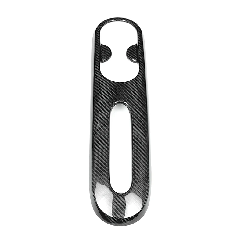 Hot-selling Real Carbon Fiber Interior Accessories Center HandBrake Cup Holder for Fiat 500 595 Abarth Pre Restyling + Restyling