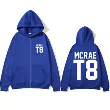 Singer Tate Mcrae T8 Graphic Double Sided Zip Hoodie