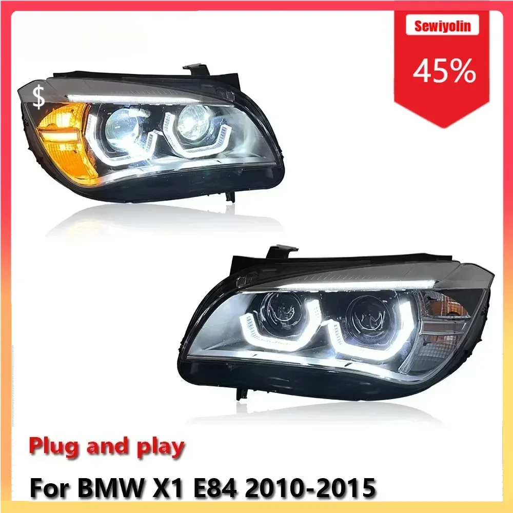 

Автомобильная светодиодная лампа для фар, аксессуары для авто для BMW X1 E84 2010-2015, автоматическая противотуманная лампа DRL, стоп-сигнал, указатель поворота, вилка и Pl