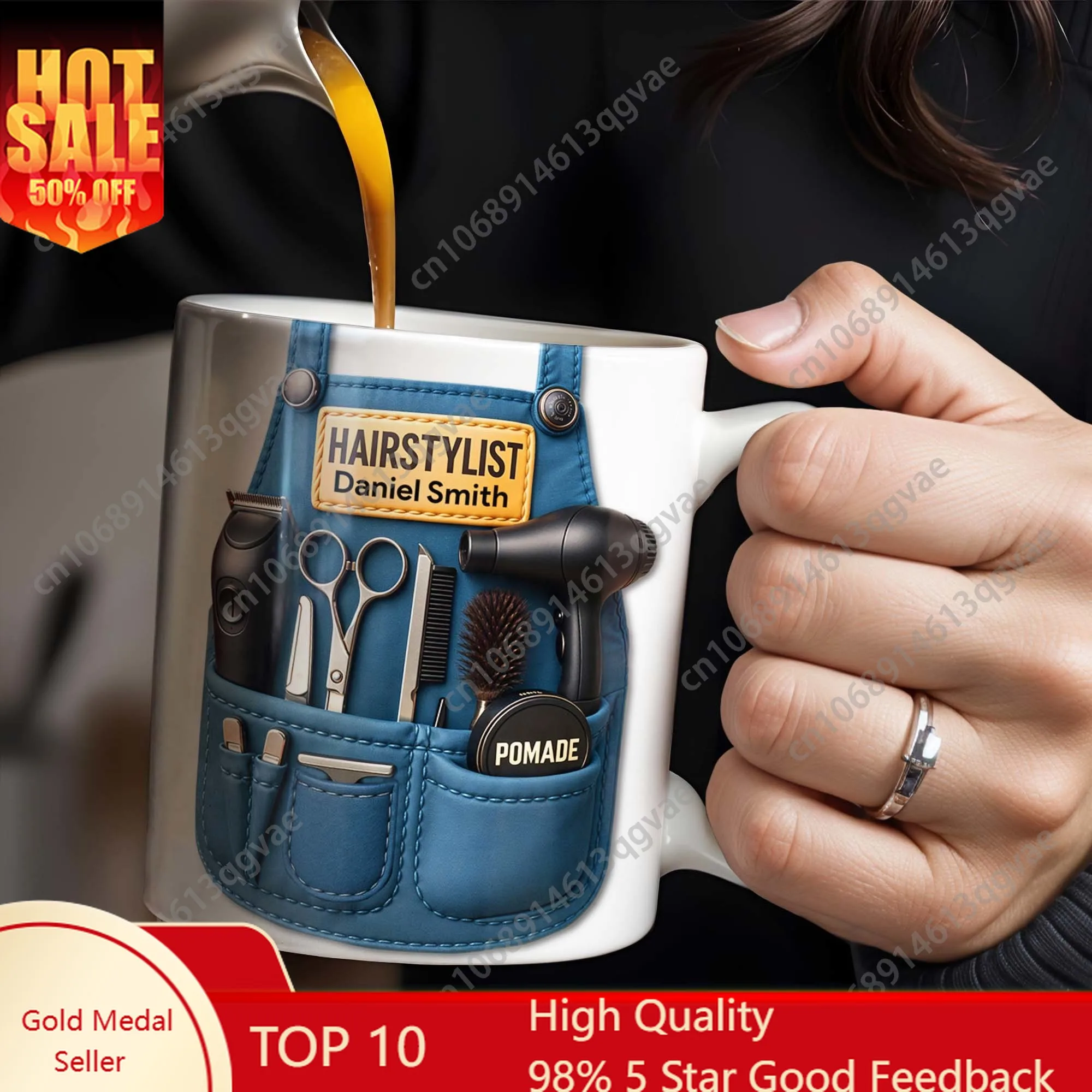 

【2026 New】Hairstylist Custom Coffee Mug Personal Engraved Gift for Salon Professionals