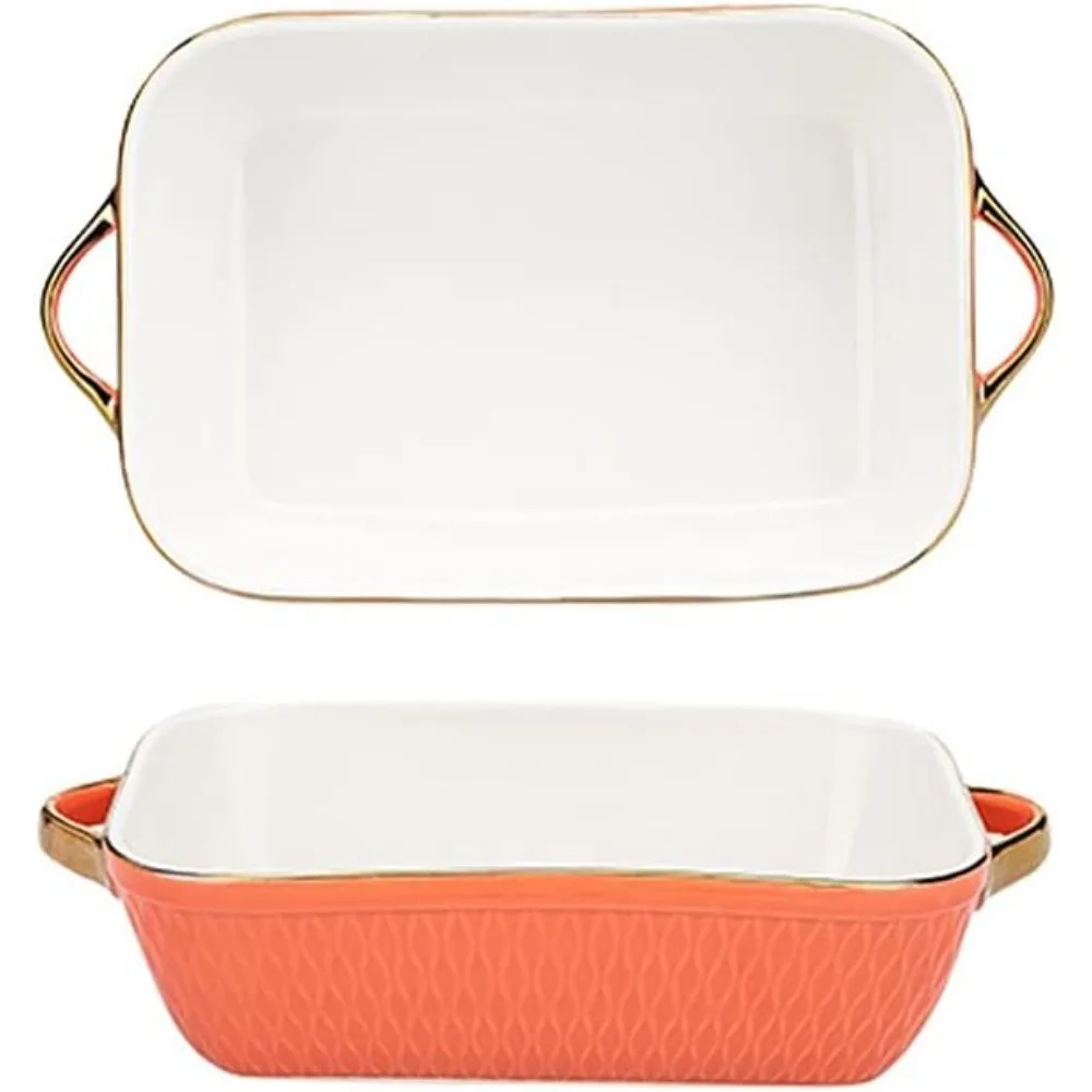 

Формы для выпечки из 2 предметов, набор керамических форм для выпечки, набор прямоугольных блюд для запеканий, формы для выпечки, глубокие формы для лазаньи для приготовления пищи