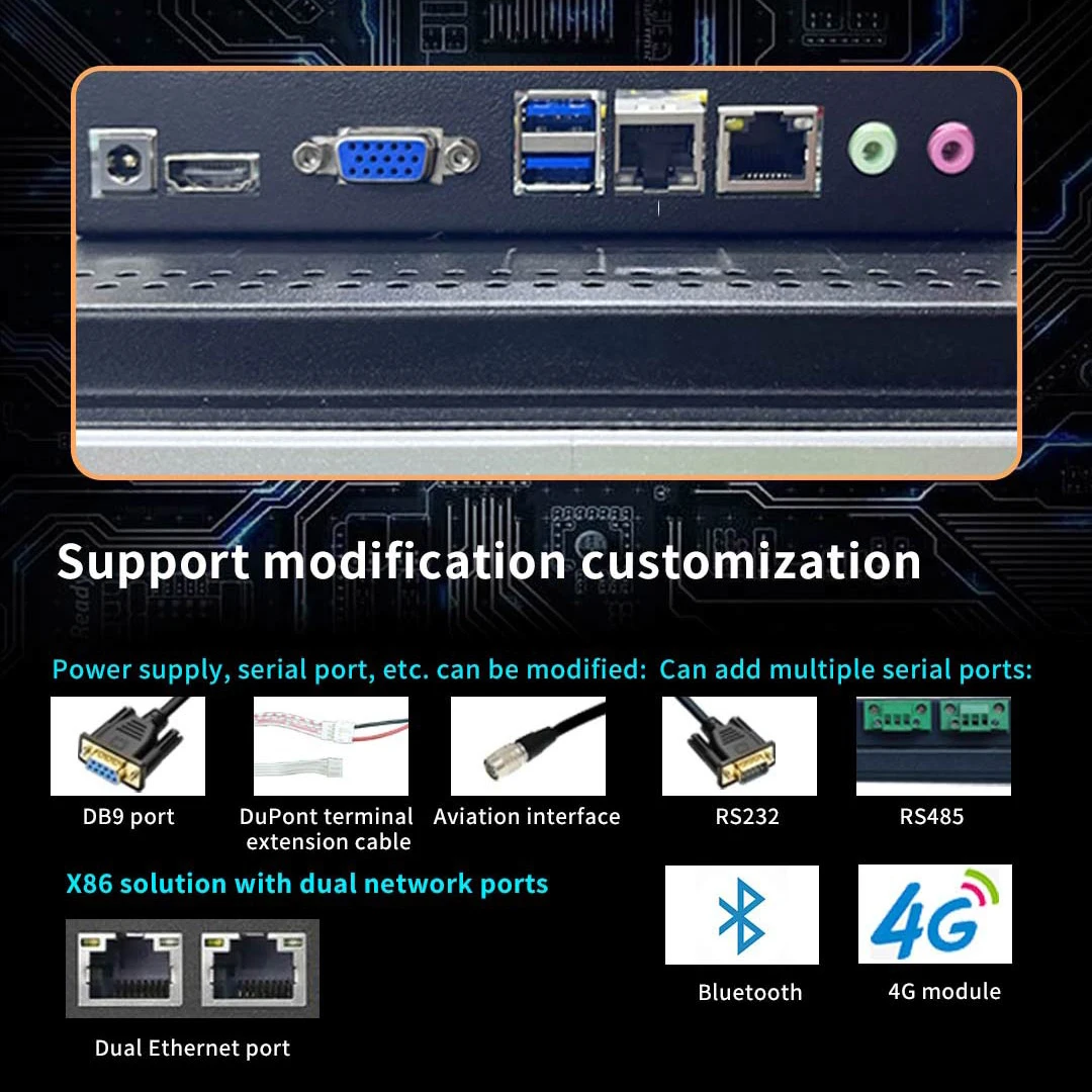 15.6 Inch Industrial Industrial Lcd Capacitive Touch Computer 7x24 Continuous Operation Non Air Gap Touch Screen