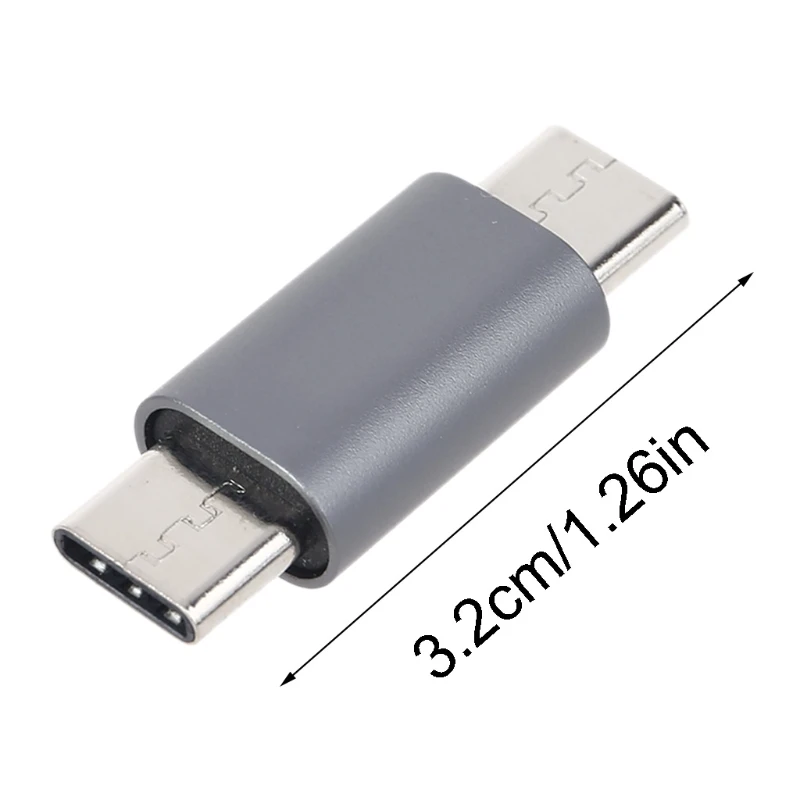 Y1UB connettore universale USB C maschio a maschio in metallo tipo C maschio a tipo C maschio adattatore convertitore per tablet