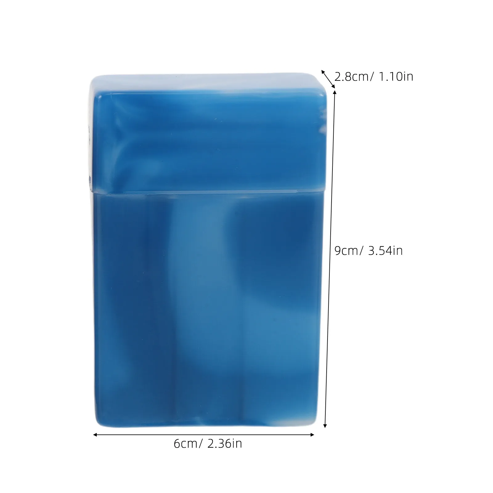 4 Pcs Office Pocket Storage Multicolor Flip Top Cigarette Container Smoke Storing Case Lid Casing