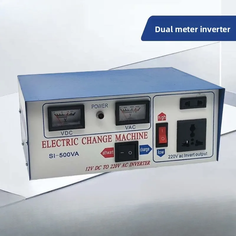 

Inverters Converters 12v To 220v Dual Meter Inverter High Power Home User External Power Converter Lithium Battery
