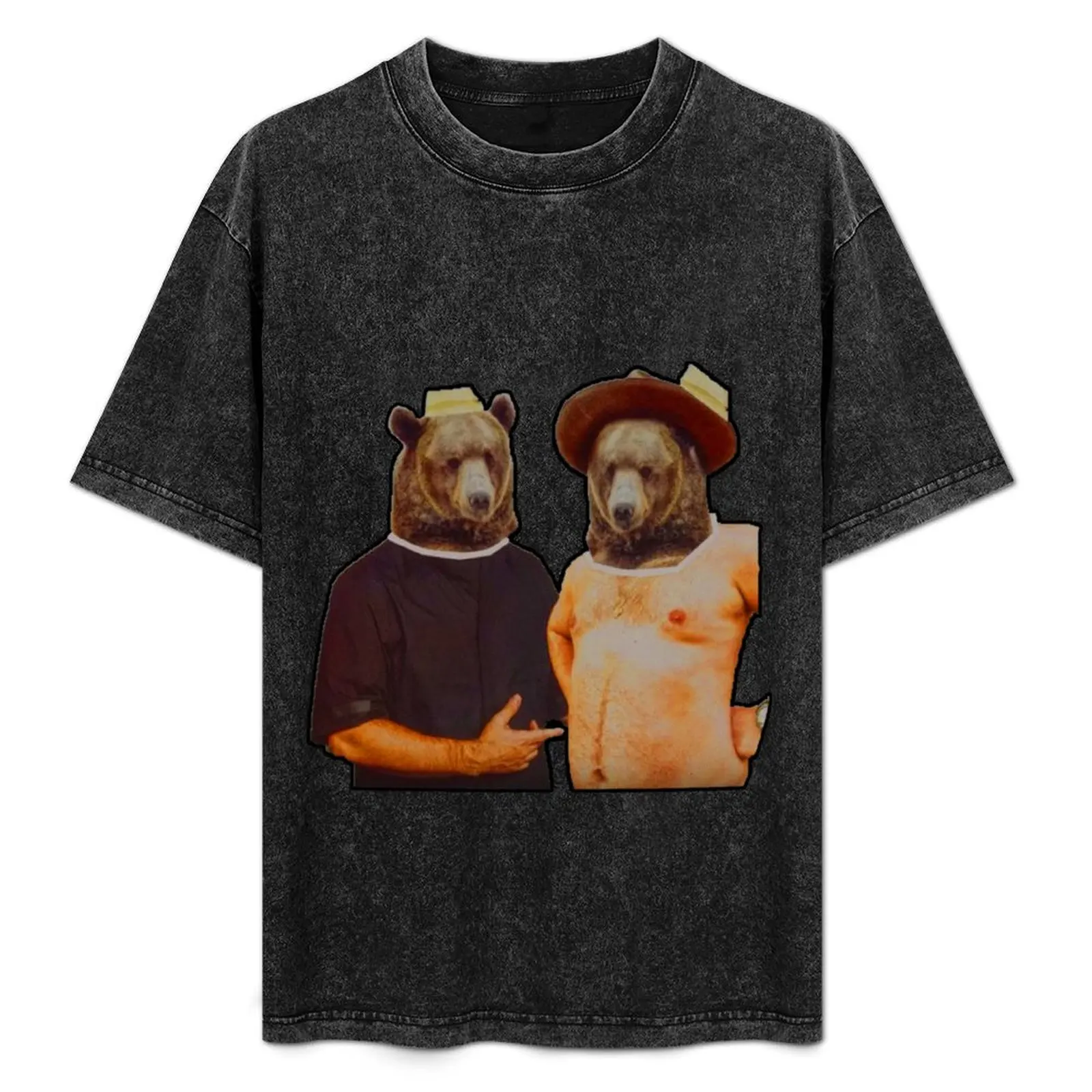 

2 Bears, One 1 Cave T-Shirt Large Size Basic Casual T-Shirt