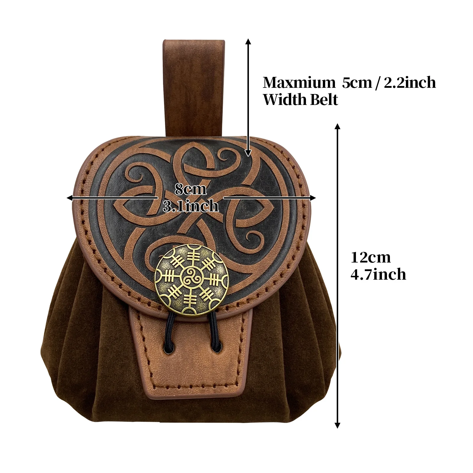 Medieval Renaissance Belt Bag Celtic Viking Coin Pouch Steampunk Purse For Men Women Larp Cosplay