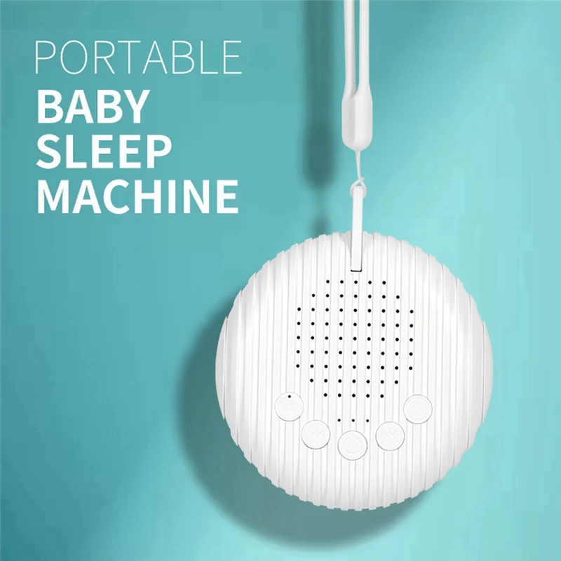 Afbeelding 7: White Noise Machine, oplaadbare draagbare slaapgeluidsmachine met timer voor thuis, kantoor, slaapzaal-B60B