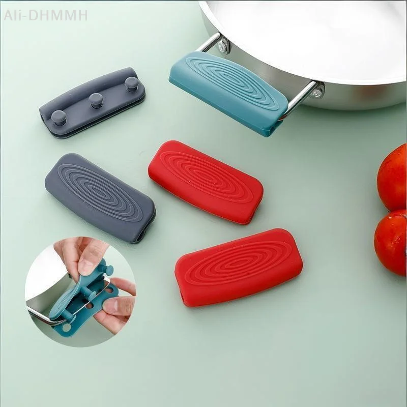ZLinKJ 2Pcs Silicone Pot Handle Holders Non Slip Heat Resistant Scald Proof Pot Handle Covers for Family Kitchen Daily Use - view 6
