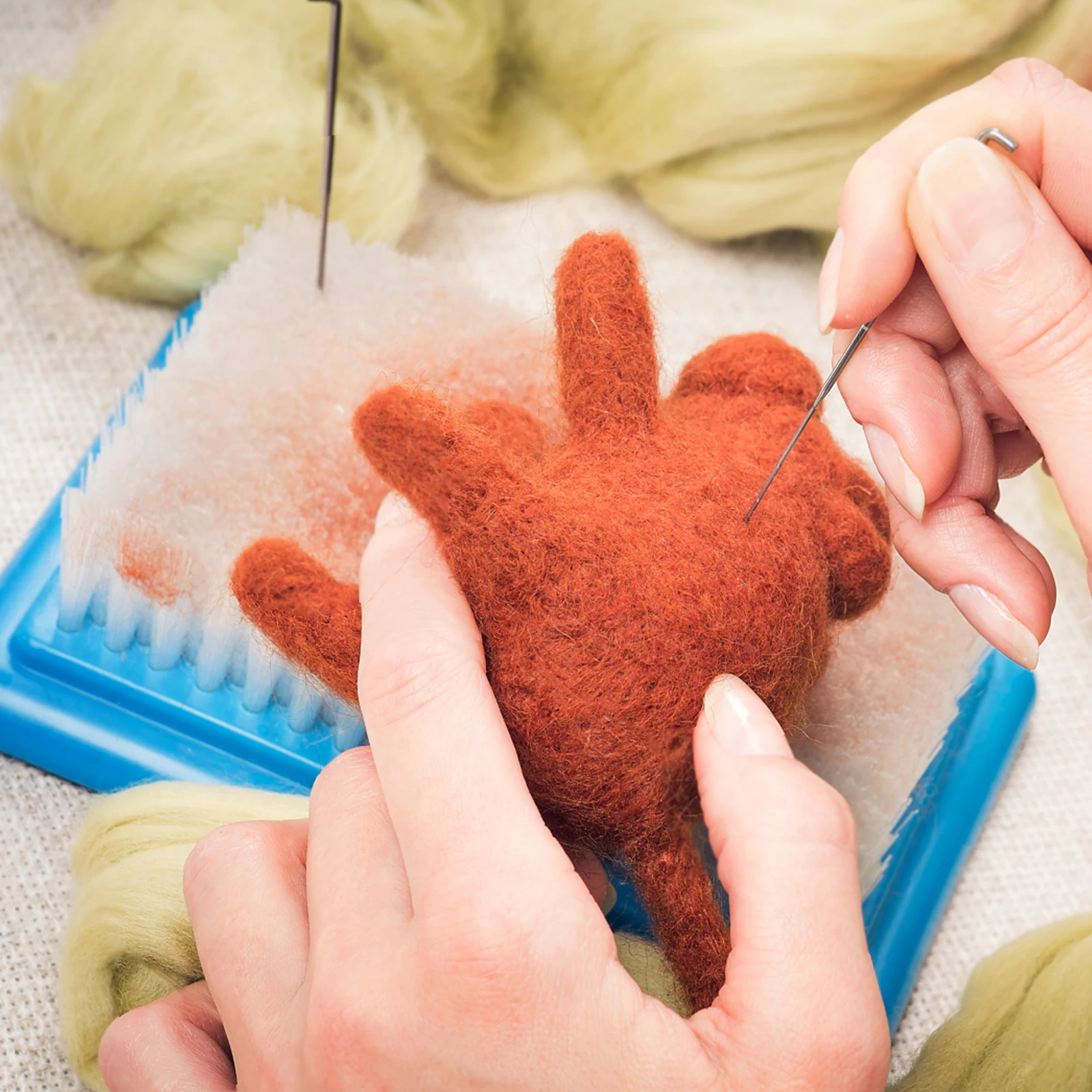 

Felting Carder Brush Portable Wool Carders Needle Felting Tool Craft DIY Sewing Carder Brush High Density Coarse Bristles