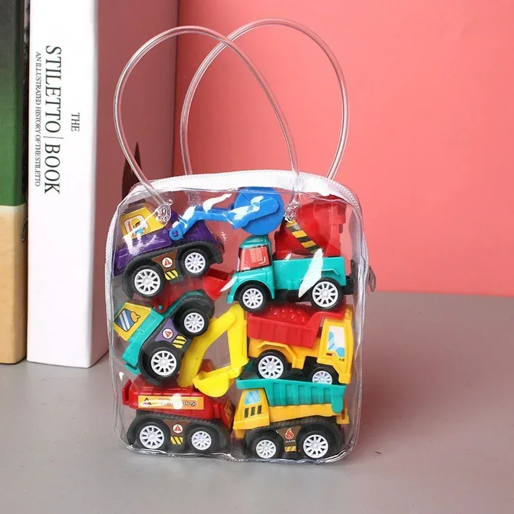 6 pièces modèle de voiture jouet retirer voiture jouets véhicule Mobile camion de pompier Taxi modèle enfant Mini voitures garçon jouet cadeau moulé sous pression jouets pour enfants