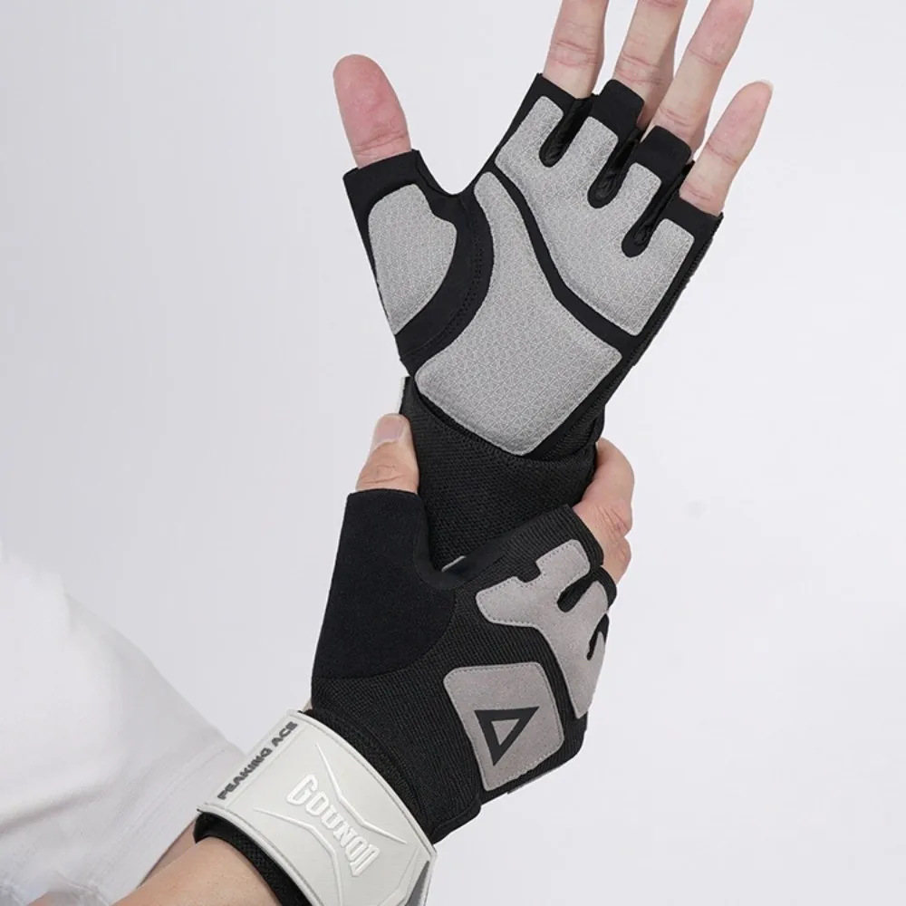 

Wear-Resistant Weightlifting Gloves Anti-Slip Breathable Fitness Cycling Gloves Thickened Shock-absorbing