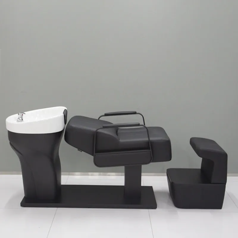 Elegant Massager Shampoo Bed Hairdresser European Style Shampoo Bed Reclining Myjnia Fryzjerska Spa Z Fotelem Beauty Furniture