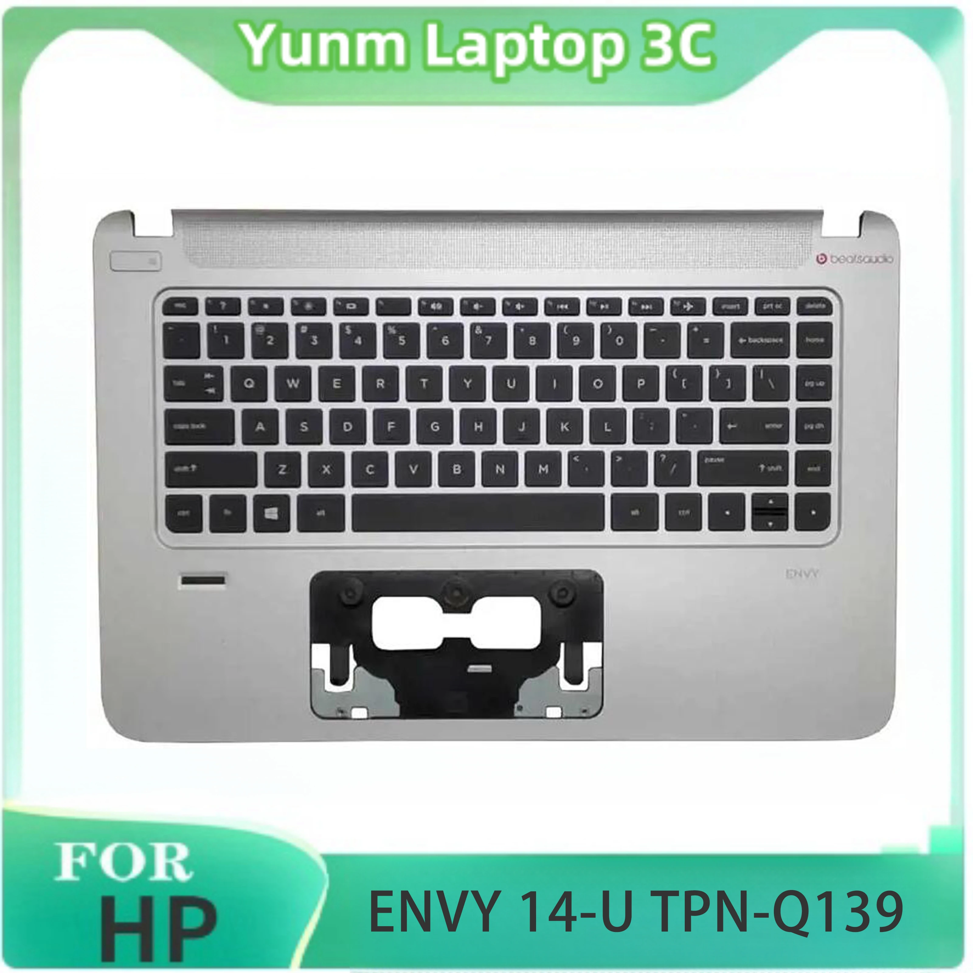 New For HP ENVY 14-U TPN-Q139 Laptop Palmrest Case Keyboard US English Version Upper Cover