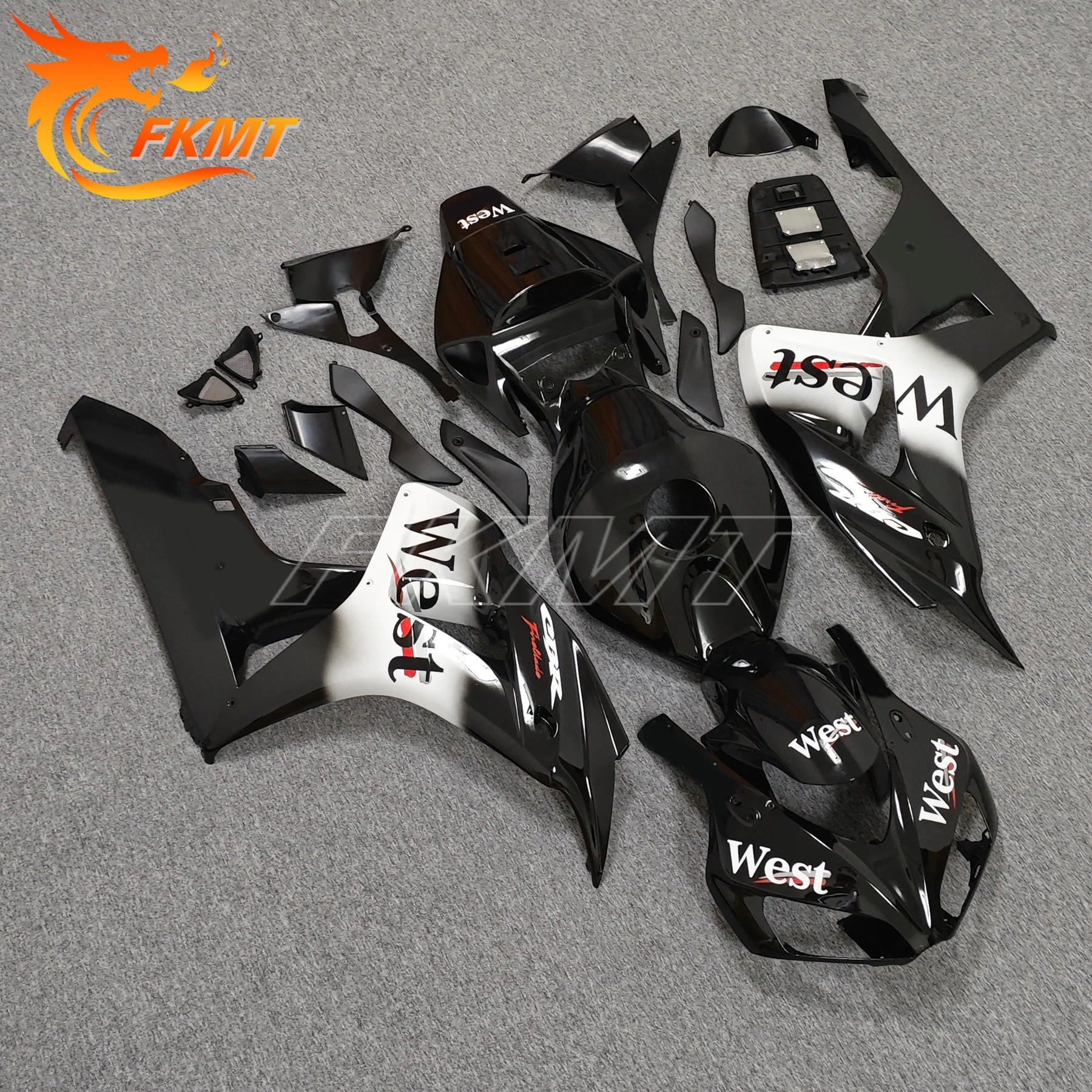 For Honda CBR1000RR CBR 1000RR 1000 CBR1000 RR 2006 2007 Cowl Plastic Body Fairing Kit Bodywork Injection Orange White Red Black view 3