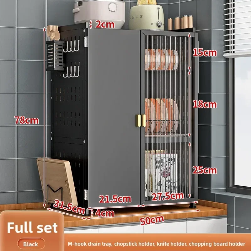 Kitchen Cupboard Shelf Bowl Rack Drain Rack Countertop Pumping Household Door Tableware Dish Dish Plate Storage Rack