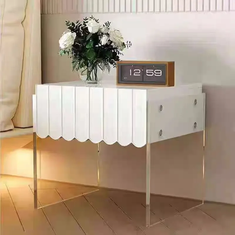 Acrylic Suspension Bedside Internet celebrity Minimal Storage Cabinet Bedroom Assembly Bedside Smart Locker