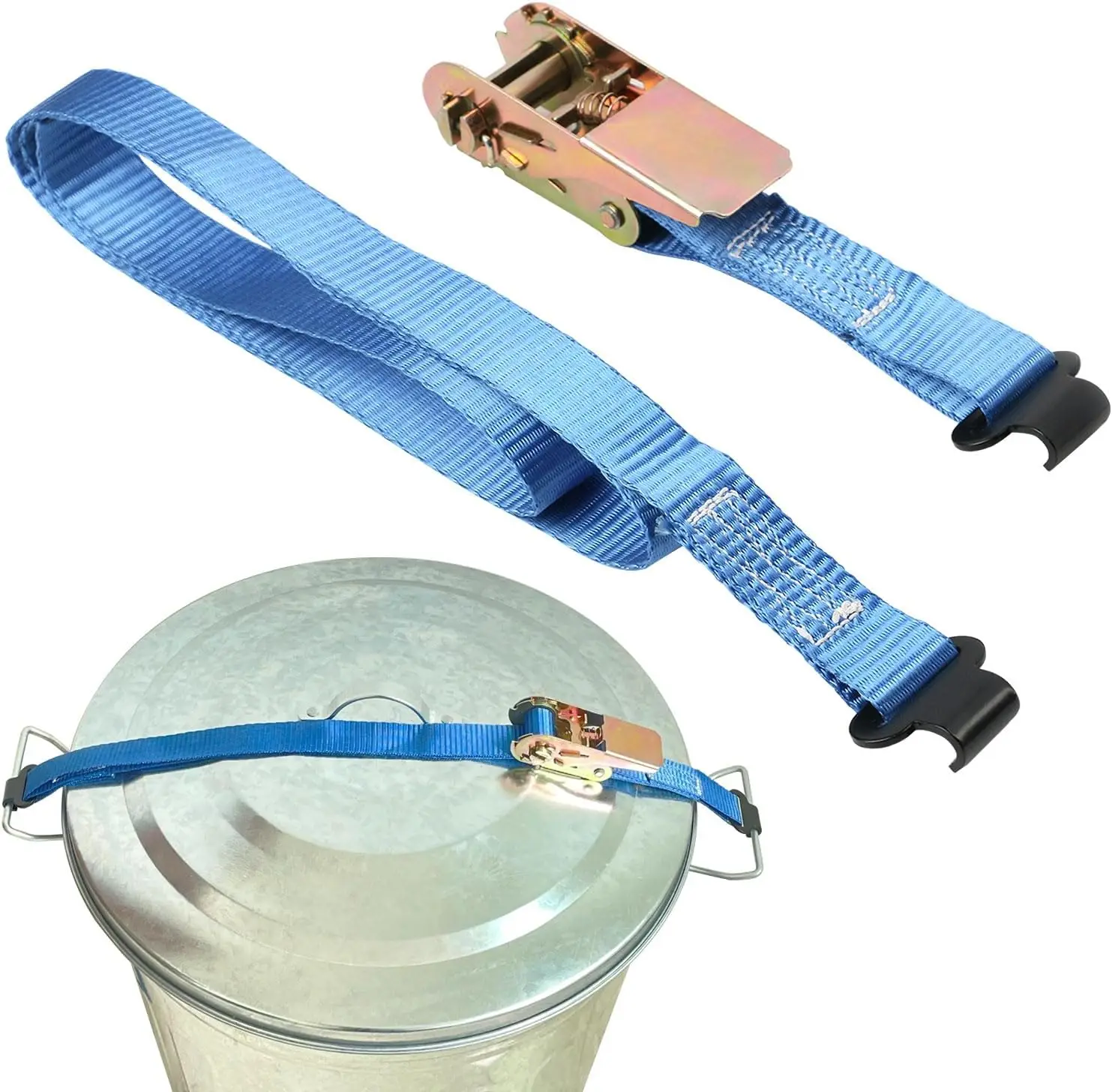 

Быстросъемный замок для мусорных баков от животных, металлический, с двойным креплением, для уличных стальных контейнеров, регулируемый ремень