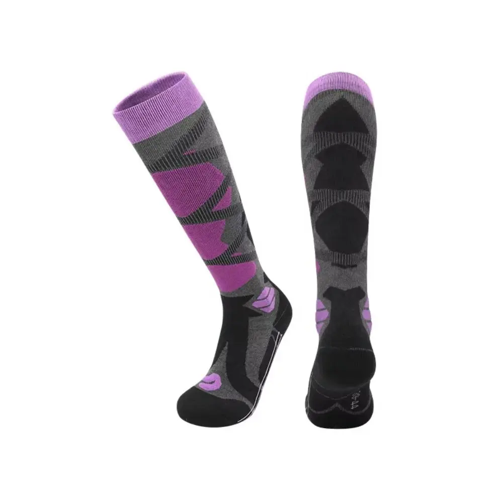 

Носки для катания на лыжах, впитывающие пот, теплые, толстые, дышащие, для сноубординга, противоскользящие, эластичные, термоноски из шерсти, для занятий спортом на открытом воздухе