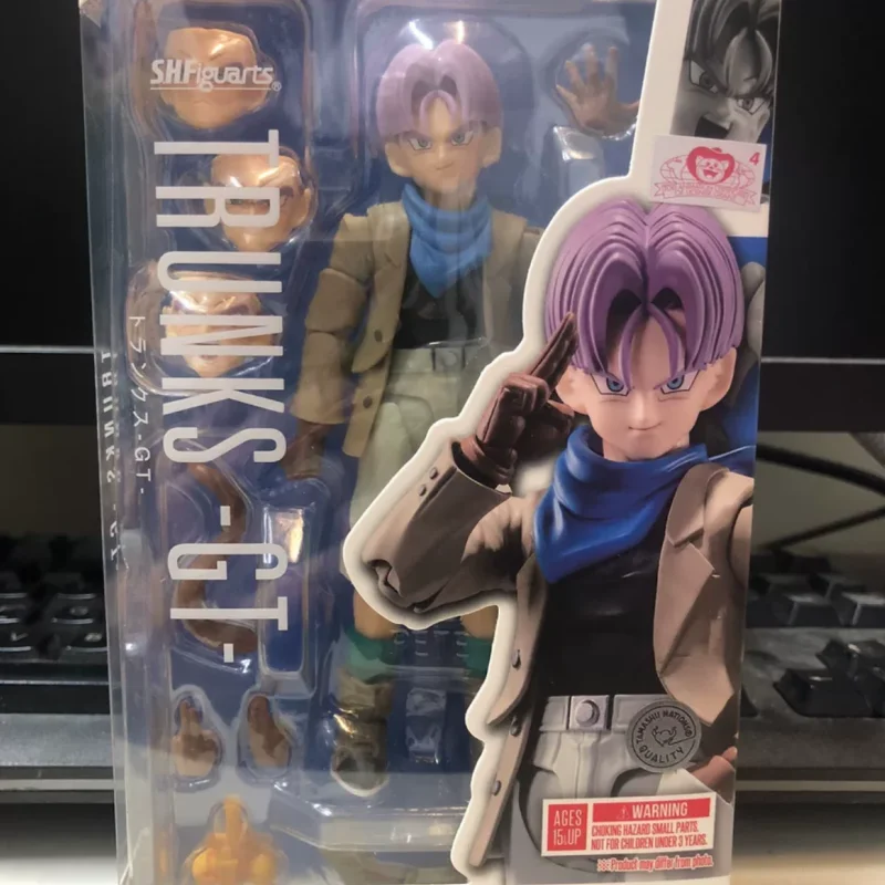 Original Bandai S.H.Figuarts Shf Trunks Super Saiyan Dragon Ball Gt Pvc In Stock Anime Action Collection Figures Model Toy Gift