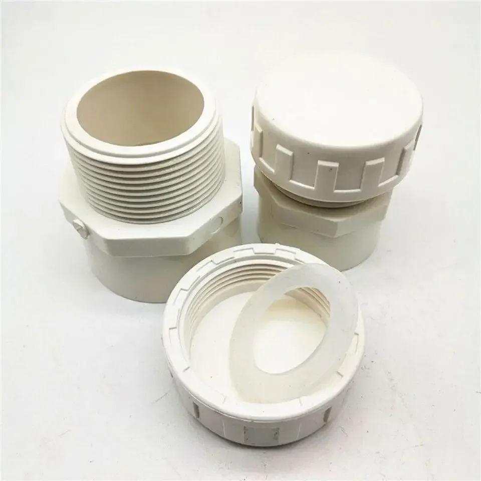 

10PCS PVC pipe cap, stuffy head, plug / inspection buckle cover, adhesive thread plastic water supply pipe fittings accessories