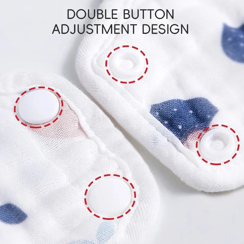 BABY Muslin Drool Bibs for Boys Girls 5 Pcs Adjustable Baby Bibs for Drooling and Teething Summer Soft Cotton Baby Bandana Bibs