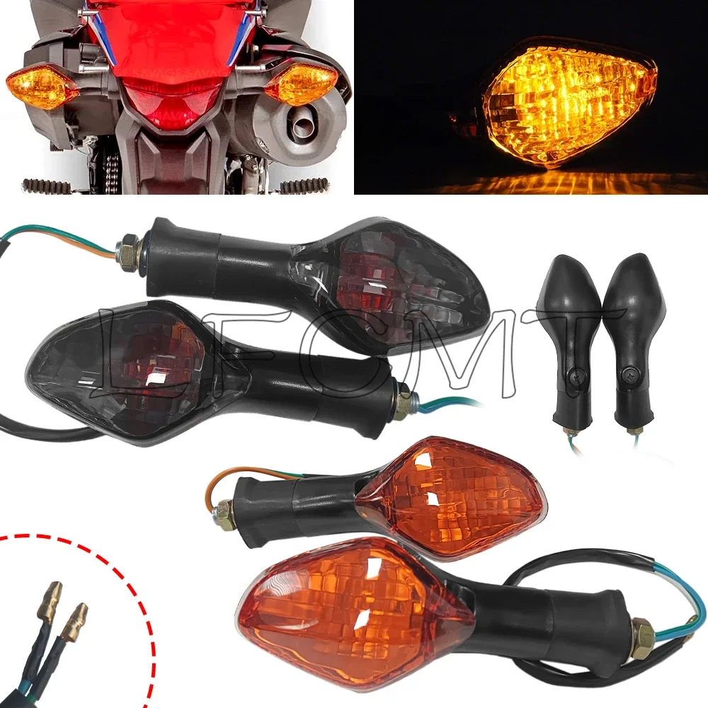 

Motorcycle Turn Signal Indicator Light Blinker Lamp Fit for HONDA CBR500R CBR400R CBR650F CB650F CB500F CB500X CB400F CB400X