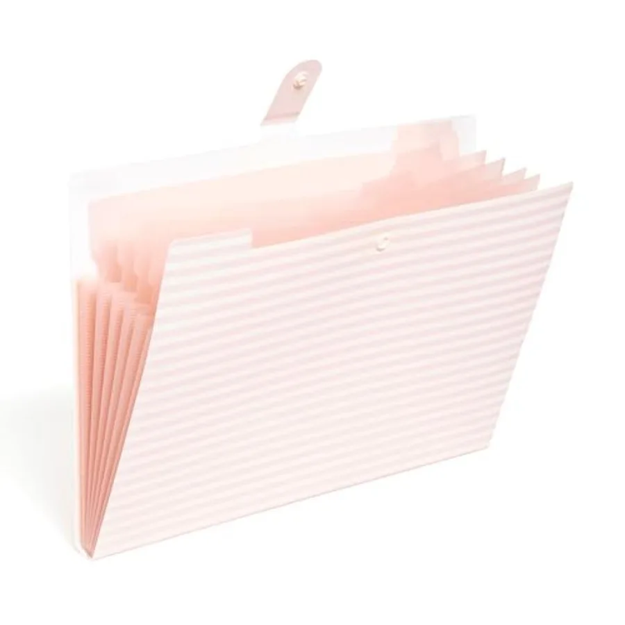 

Poly 6 Pocket Expandable Folder with Tabs,,1 Count, Letter Size, 1/5-cut tabs and 14 Blank Adhesive Labels