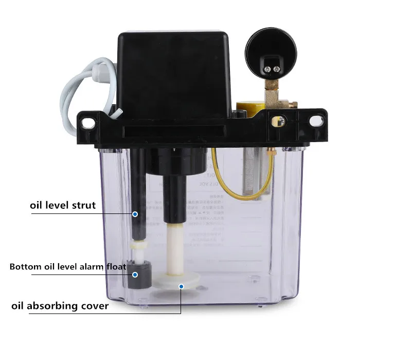Imagem -03 - Lubrificante Bomba de Óleo de Lubrificação Automática Cnc Elétrico Lubrificador da Bomba de Lubrificação 220v 0.5l 1l 2l