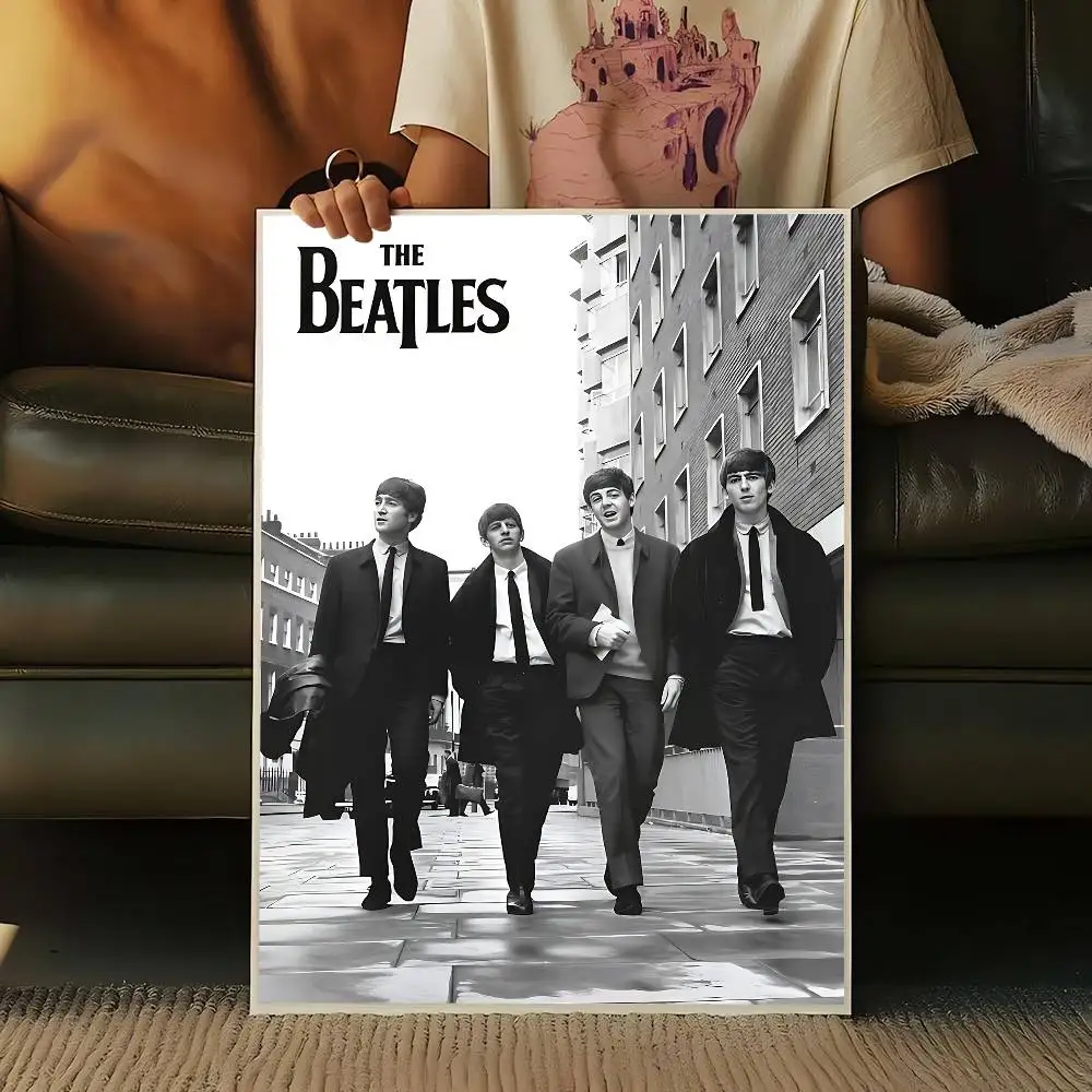 T-The-B-Beatles Rock Band Classic Movie Posters Vintage Room Bar Cafe Decor Nordic Home Decor