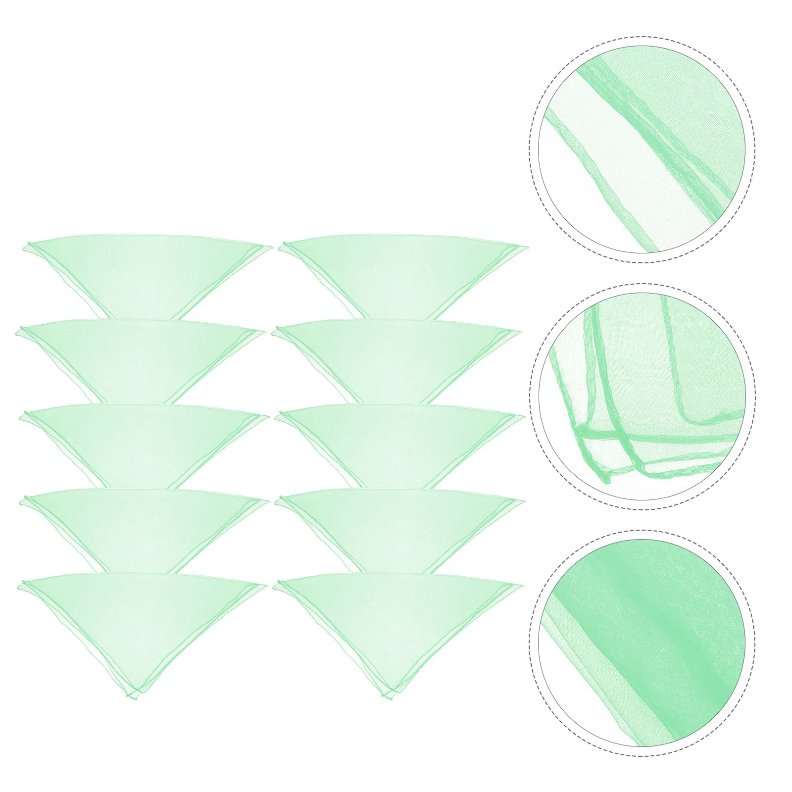 

10Pcs Square Silk Scarf Lightweight Thin Breathable Pure Color Soft Veil for Dance Performances Daily Outfit Accessories