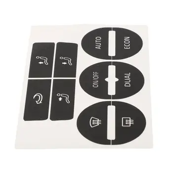 適用於高爾夫 Mk5 2004-2008 和帕薩特 2005-2010 的空調/暖風控制按鈕磨損脫落修復貼紙 PVC 8 最佳銷售 mk5 高爾夫內飾 - №6