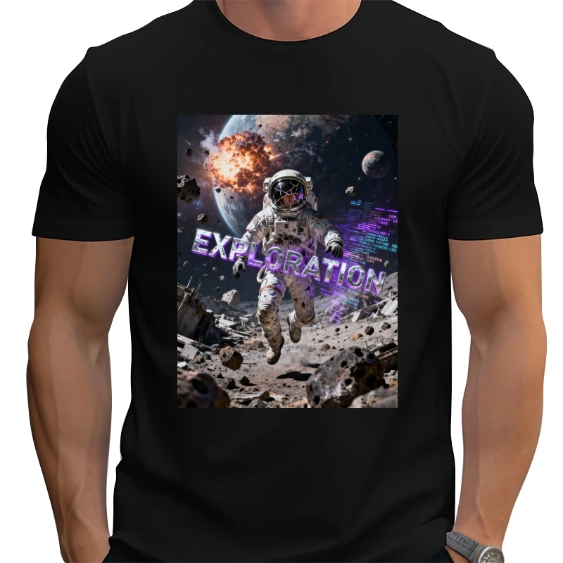 

Hip Hop Loose large size cartoon street style T-shirt cool graphic print Fun 100% Cotton Top