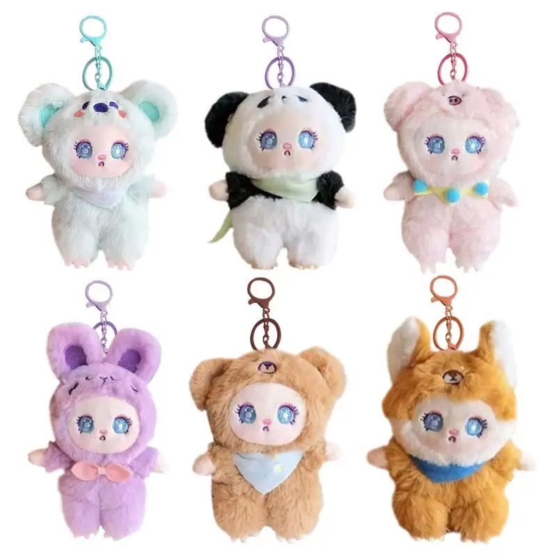 Plush Doll Keychain Cute Doll Pendant for Backpacks Cute Toy Adorable Plush Keychain Pendant Backpack Charm Trendy Ornament