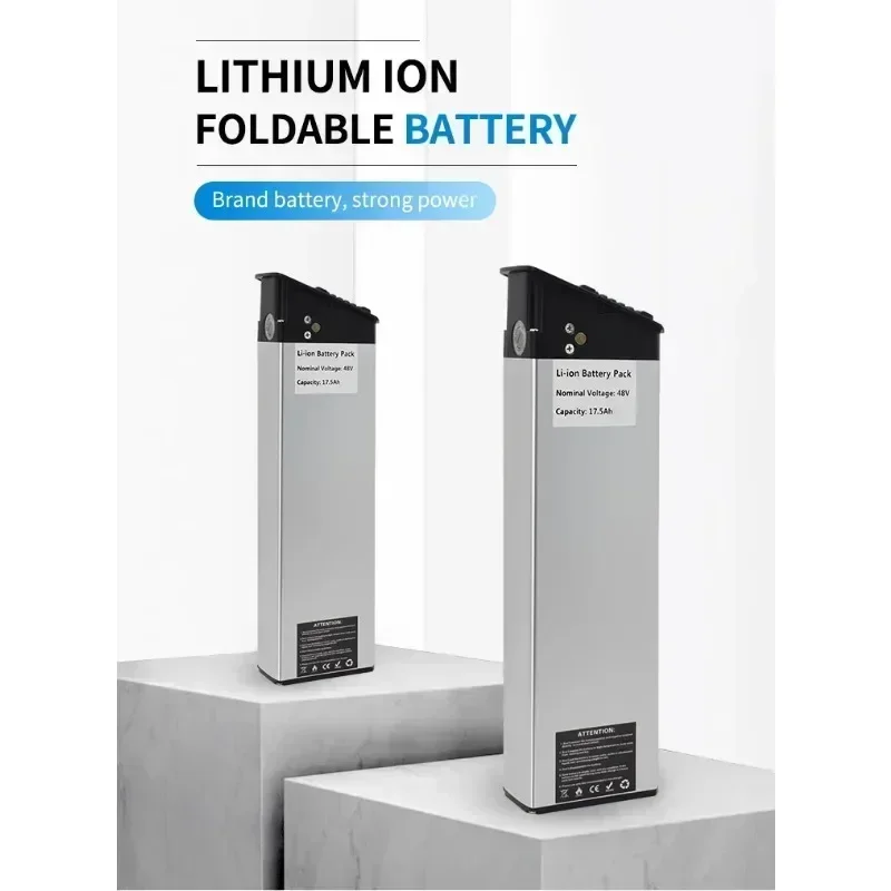 بطارية ليثيوم أيون 48 فولت/52 فولت 17.5 أمبير في الساعة 15 أمبير في الساعة لبطارية بديلة Engwe EP-2 Pro MATE X، DCH-009 نسخة مطورة من الأميال الموسعة