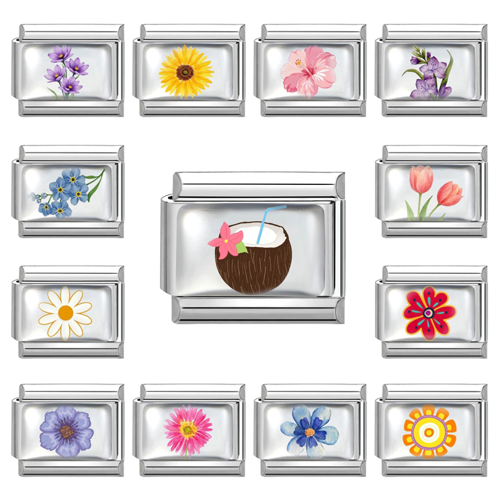 جديد جميل الحيوانات الأليفة القطط والكلاب وصلات سحرية إيطالية تناسب 9 مللي متر سوار الفولاذ المقاوم للصدأ النساء الرجال DIY بها بنفسك صنع المجوهرات