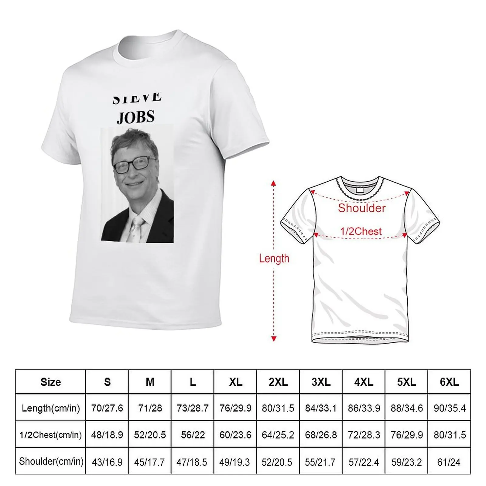Bill Jobs... or Steve Gates T-Shirt t shirts for man cotton soft anime tshirt T-Shirt