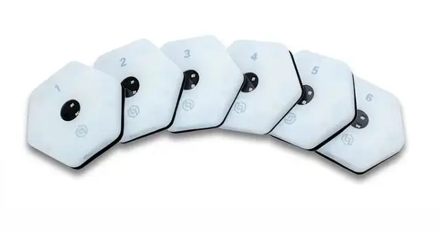 ReactionX Rlt Equipamento de treinamento leve de reação ágil 6 luzes para basquete futebol badminton tênis boxe mais acesso por aplicativo