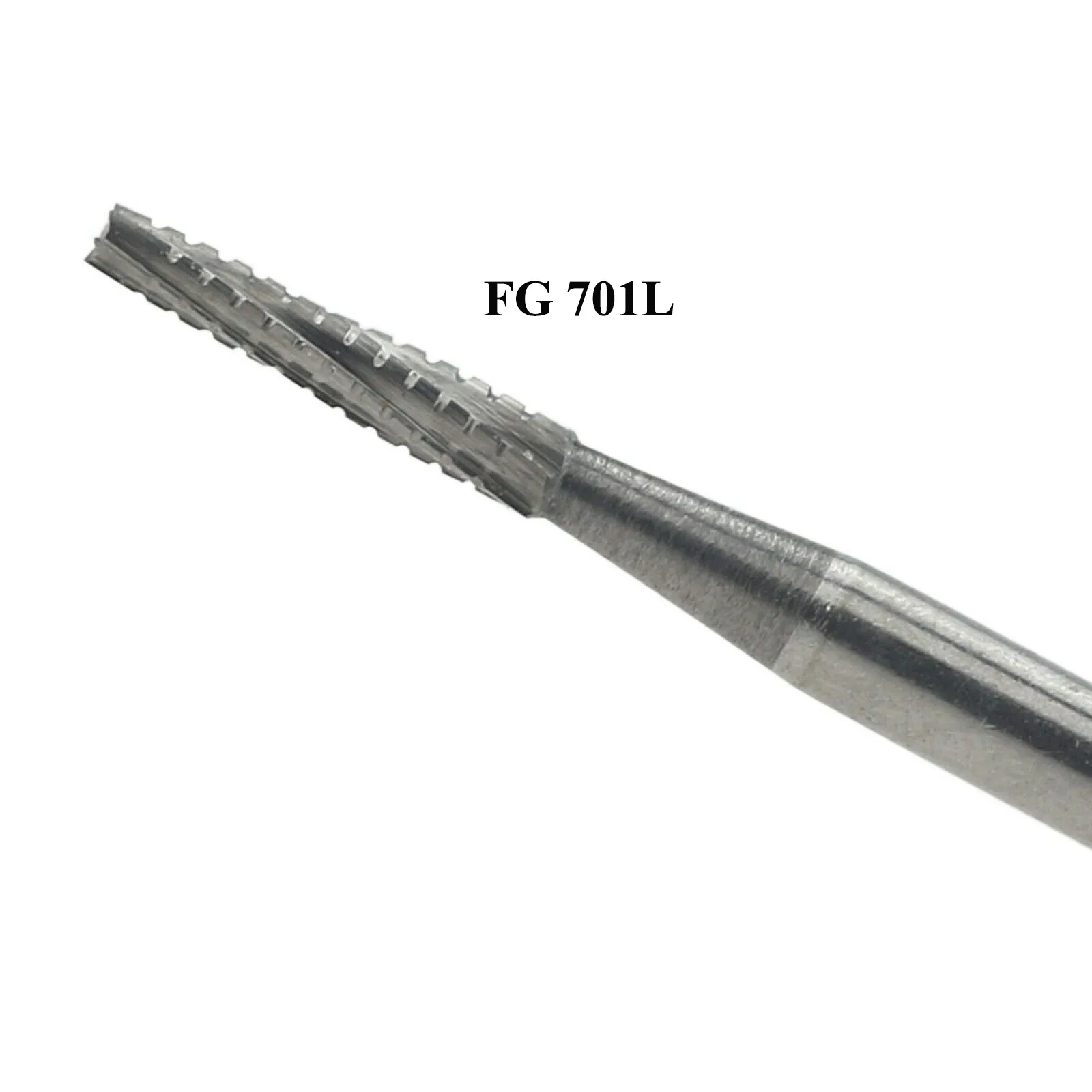 PRIMA WAVE Dental Burs Tungsten Carbide Taper Fissure Type FG 701 701L 702 untuk Handpiece Kecepatan Tinggi 5Pcs/Pak