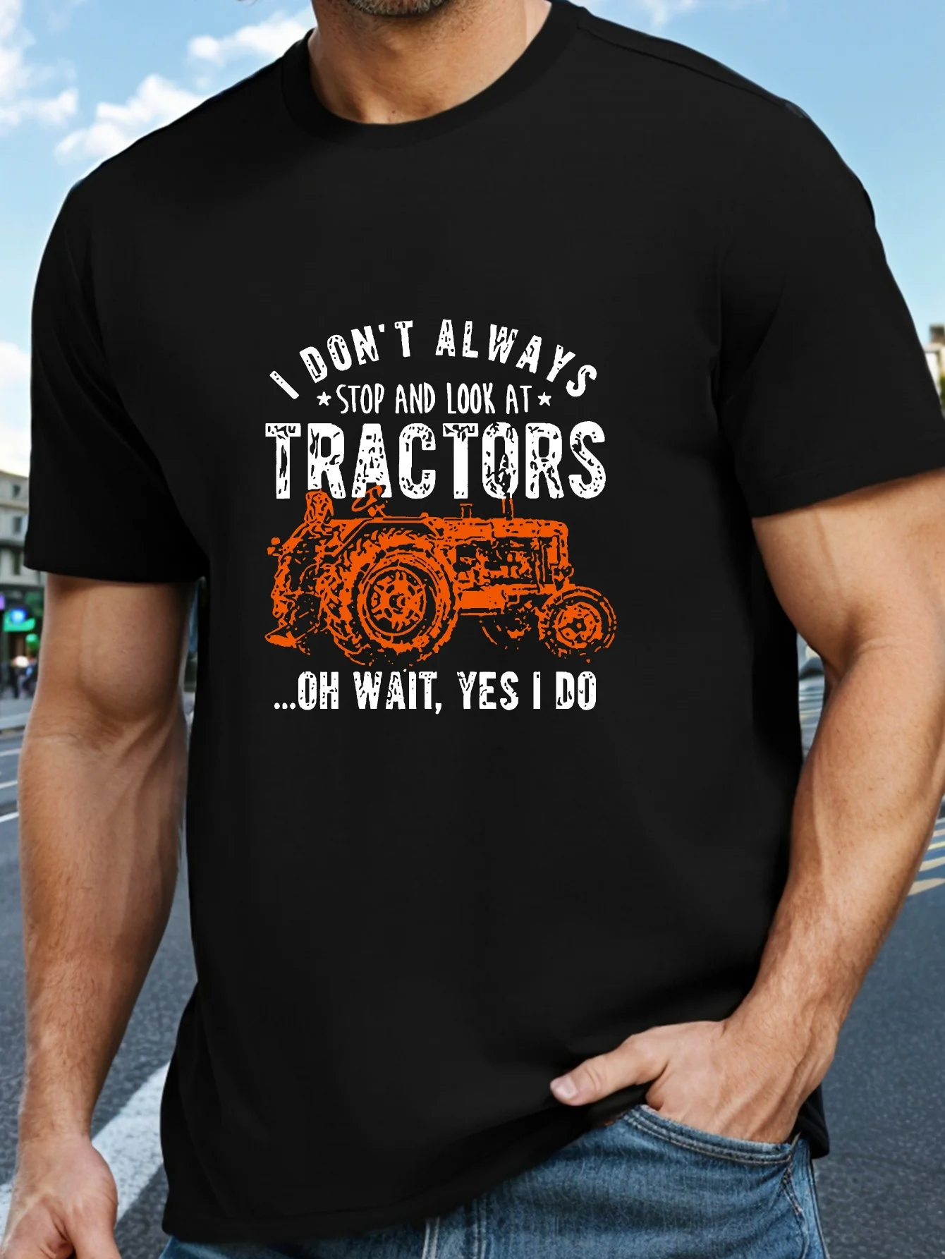 

Vintage Farm Tractors T-Shirt 100% Cotton O-Neck Short Sleeve Summer Casual Mens T-shirt Streetwear