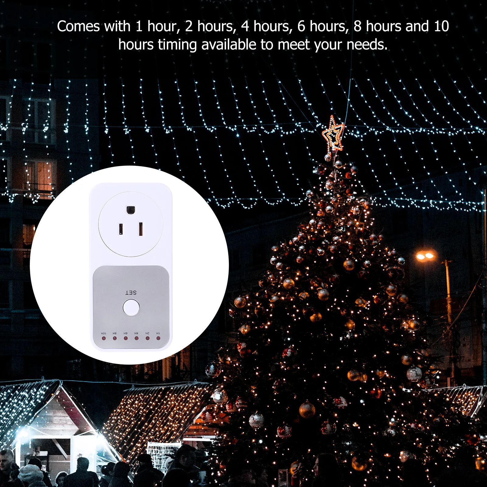 

Smart Timer Outlet Plug 1 2 4 6 8 10 Hours Countdown Auto Power Off Electrical Socket Switch For Indoor Lights Appliances Timer